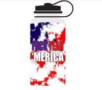FUCK YEAH AMERICA WATER BOTTLE