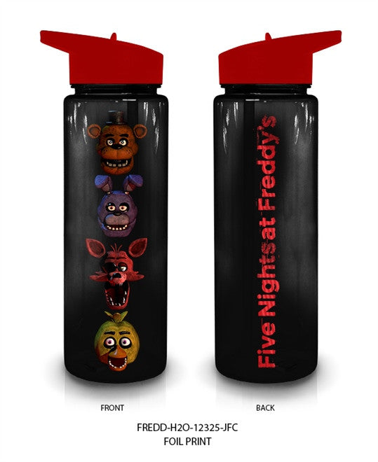 5 NIGHTS AT FREDDY`S Water bottle- plastic tube de – Just Funky LLC