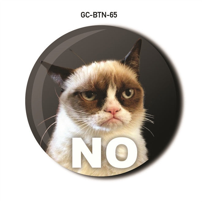 GRUMPY CAT NO BUTTON