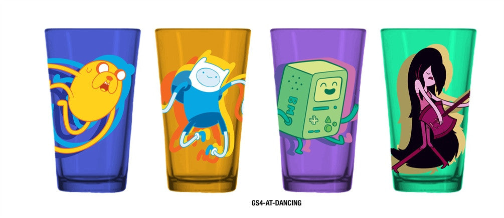 ADVENTURE TIME DANCE 4-PACK PINT GLASS