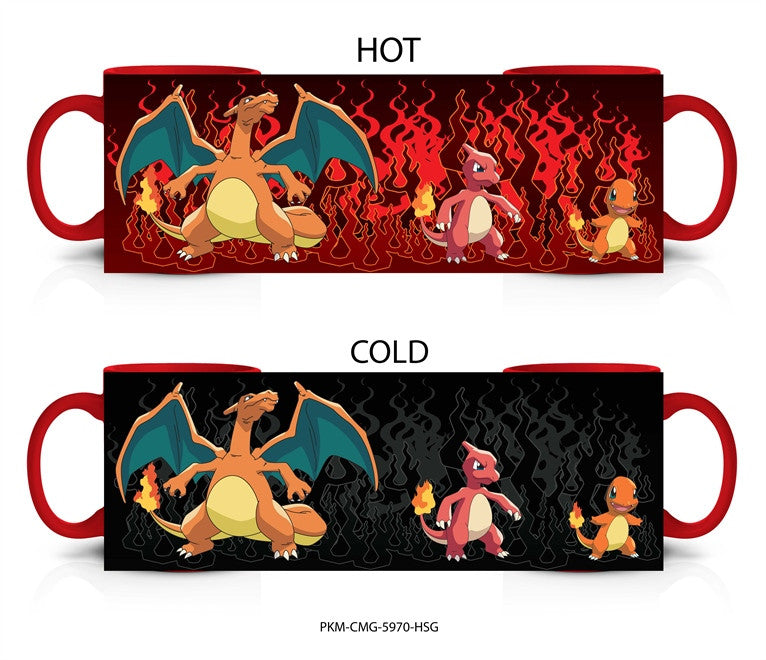 Just Funky Pokemon Charmander Evolution Heat Change Mug