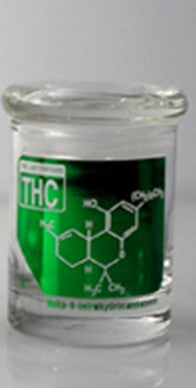 THC PERIODIC FOIL PRINT 3 OZ STASH JAR