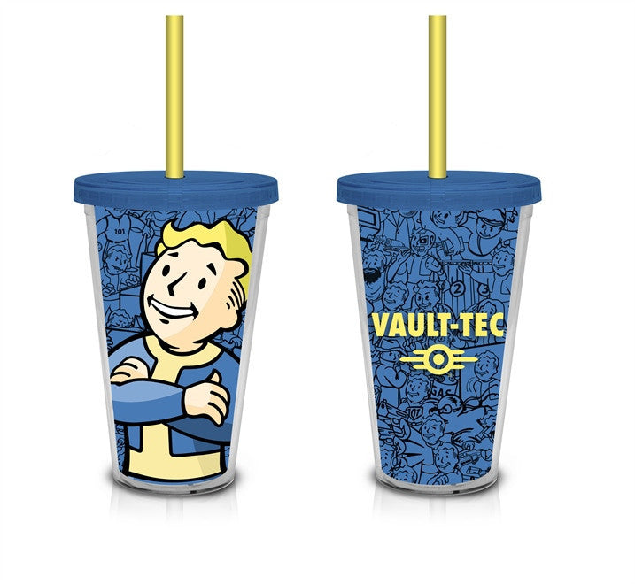 Fallout blue Vault Boy carnival cup